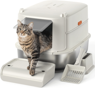 1 Stainless Steel Cat Litter Box